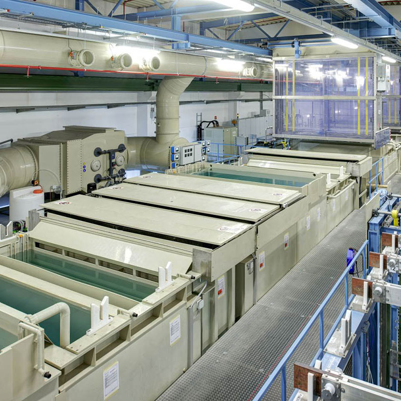 Eloxalanlage für Aluminium-Zierteile