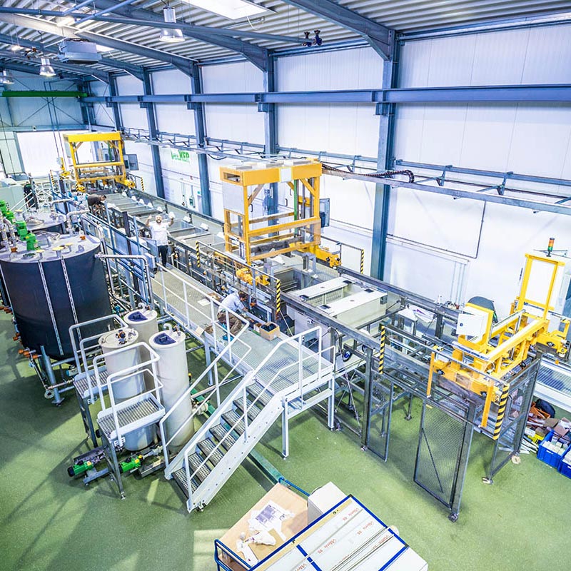 Vollautomatische Phosphatieranlage für Stahlmuffen