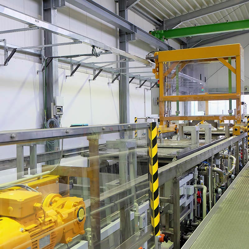 Vollautomatische Phosphatieranlage für Stahlmuffen