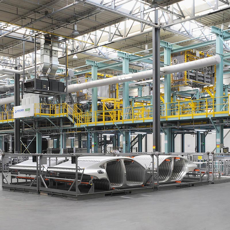 Anlage zum Reinigen und Passivieren von Aluminiumbauteilen