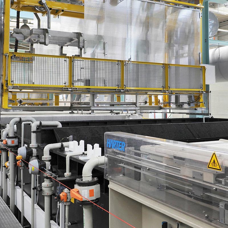 Anlage zum Reinigen und Passivieren von Aluminiumbauteilen