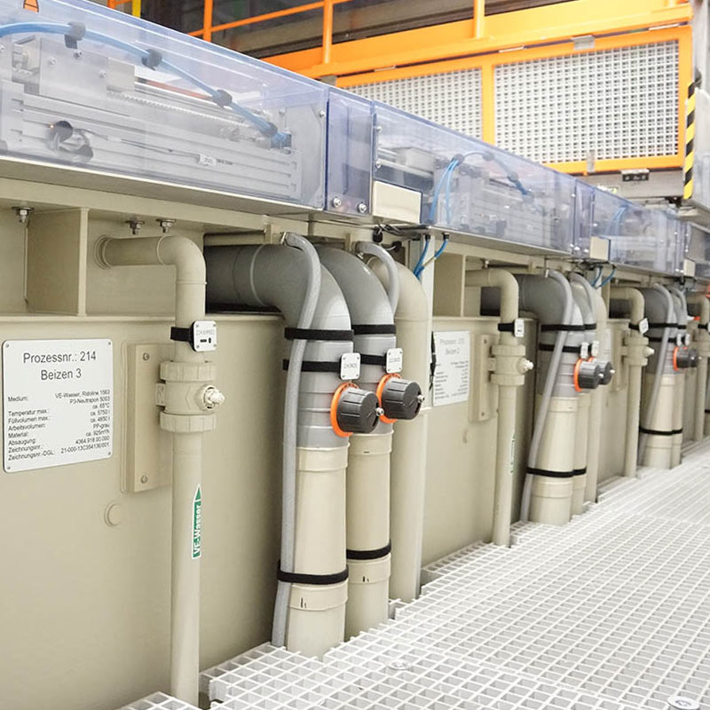 Reinigungslinie für Aluminium-Strukturteile