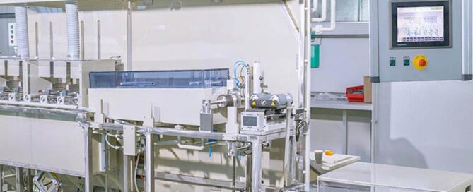 Bandanlage zum Elektropolieren in separaten Anlagezonen