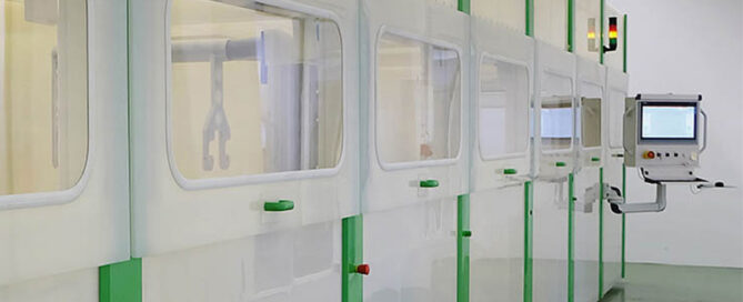 Polybruch-Ätzanlage mit rotierenden Spezialtrommeln