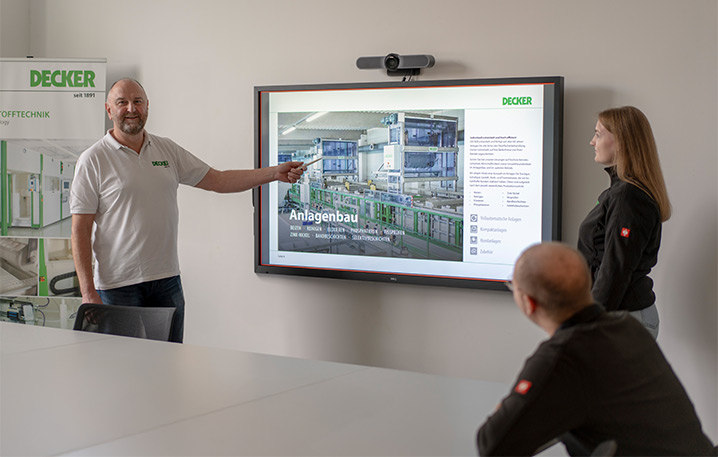 Vertriebsgespräch bei DECKER Anlagenbau